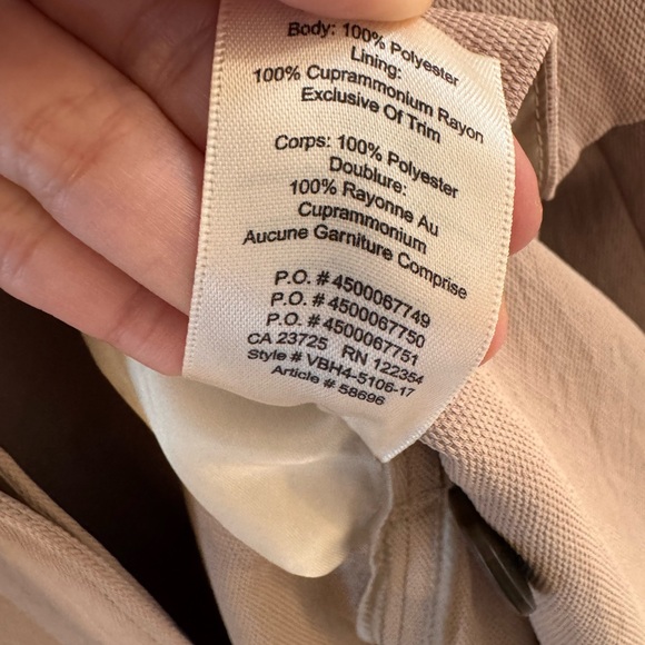 Wilfred Aritzia Louvinel crepe trench coat XS blush - Picture 12 of 12